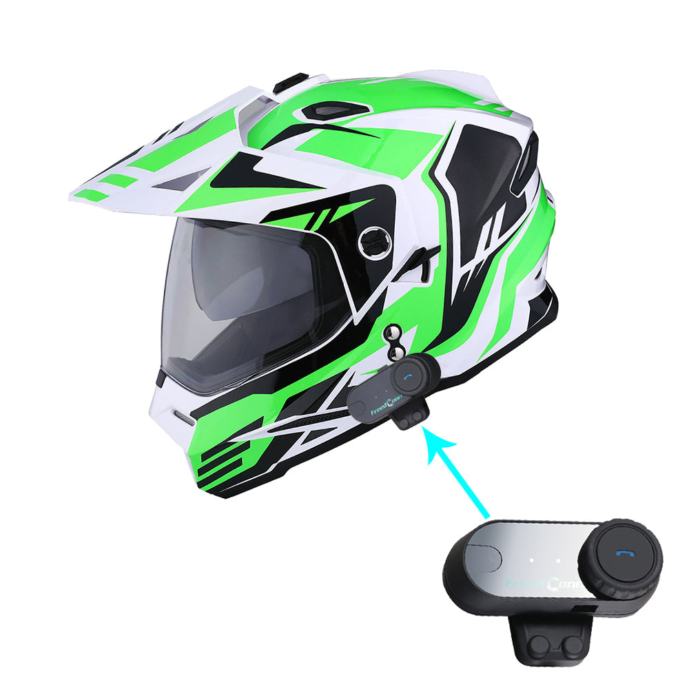 fusion helmet motorcycle safe wind go pro 1Storm Dual Sport Motorcycle Motocross Off Road Full Face Helmet Dual