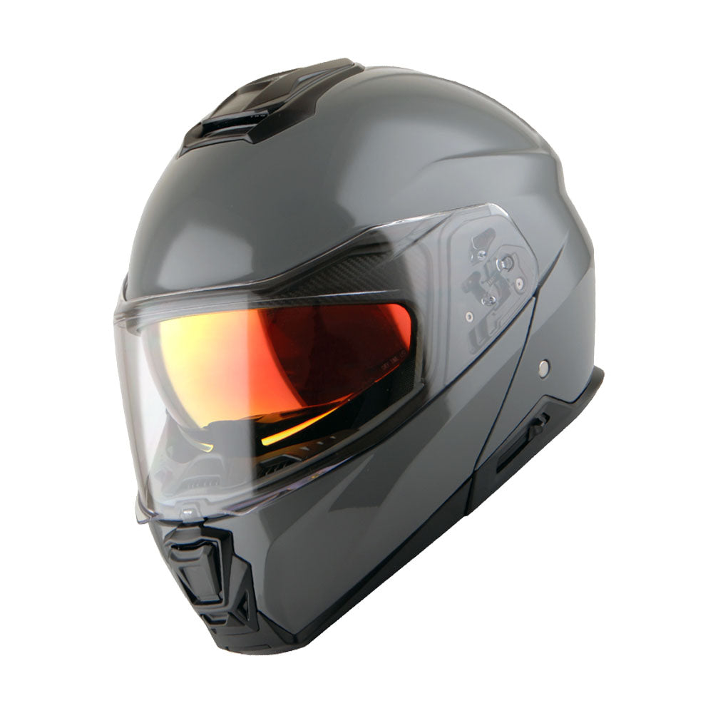 Martian Motorcycle Modular Full Face Helmet Flip up Dual Visor Sun Shield + Motorcycle Bluetooth Headset: HG362