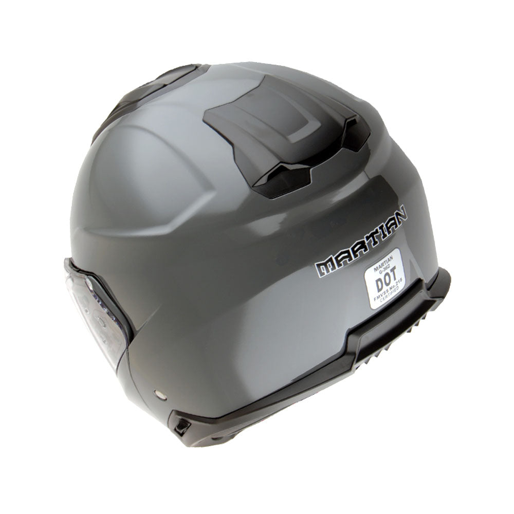 Martian Motorcycle Modular Full Face Helmet Flip up Dual Visor Sun Shield + Motorcycle Bluetooth Headset: HG362