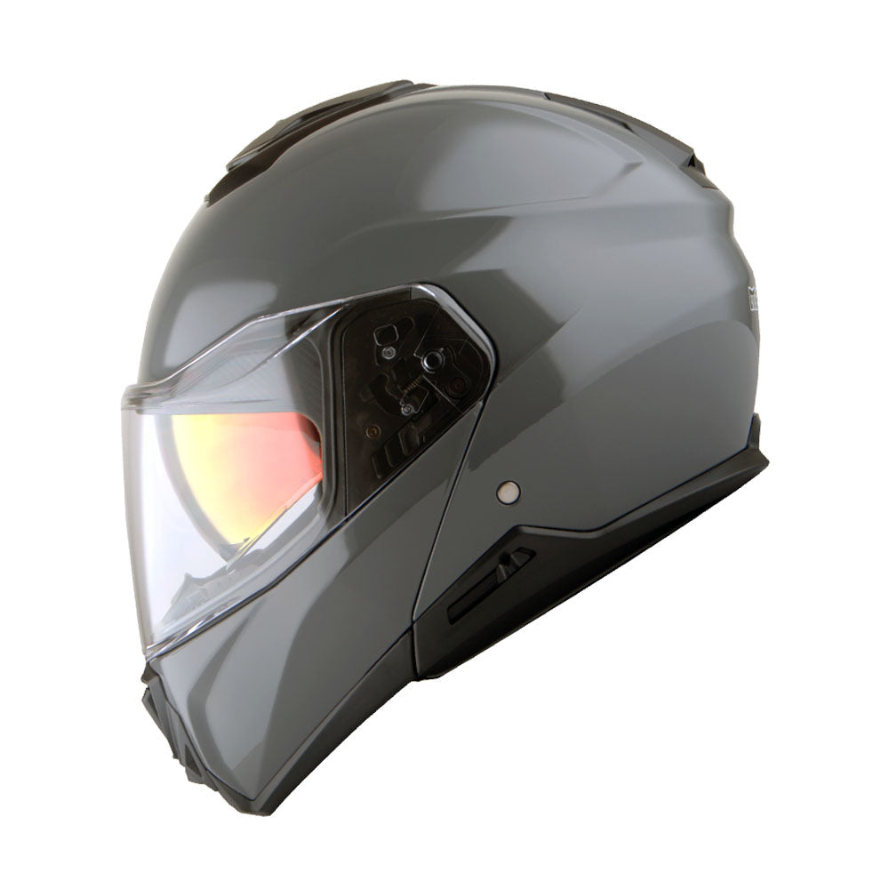 Martian Motorcycle Modular Full Face Helmet Flip up Dual Visor Sun Shield + Motorcycle Bluetooth Headset: HG362
