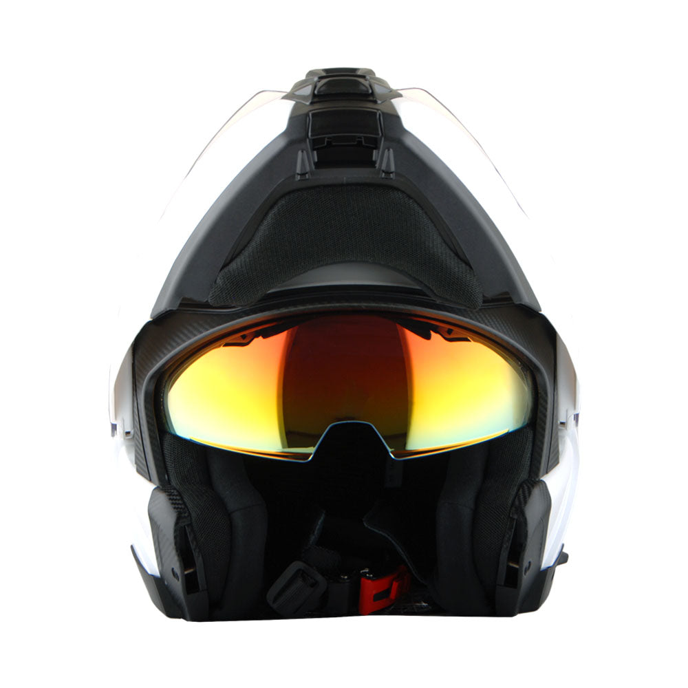 Martian Motorcycle Modular Full Face Helmet Flip up Dual Visor Sun Shield + Motorcycle Bluetooth Headset: HG362