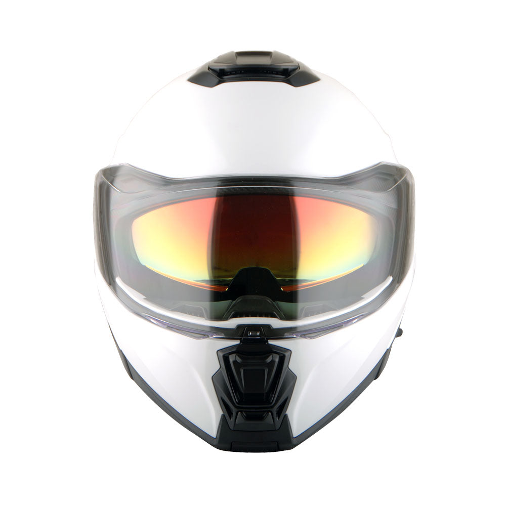 Martian Motorcycle Modular Full Face Helmet Flip up Dual Visor Sun Shield + Motorcycle Bluetooth Headset: HG362