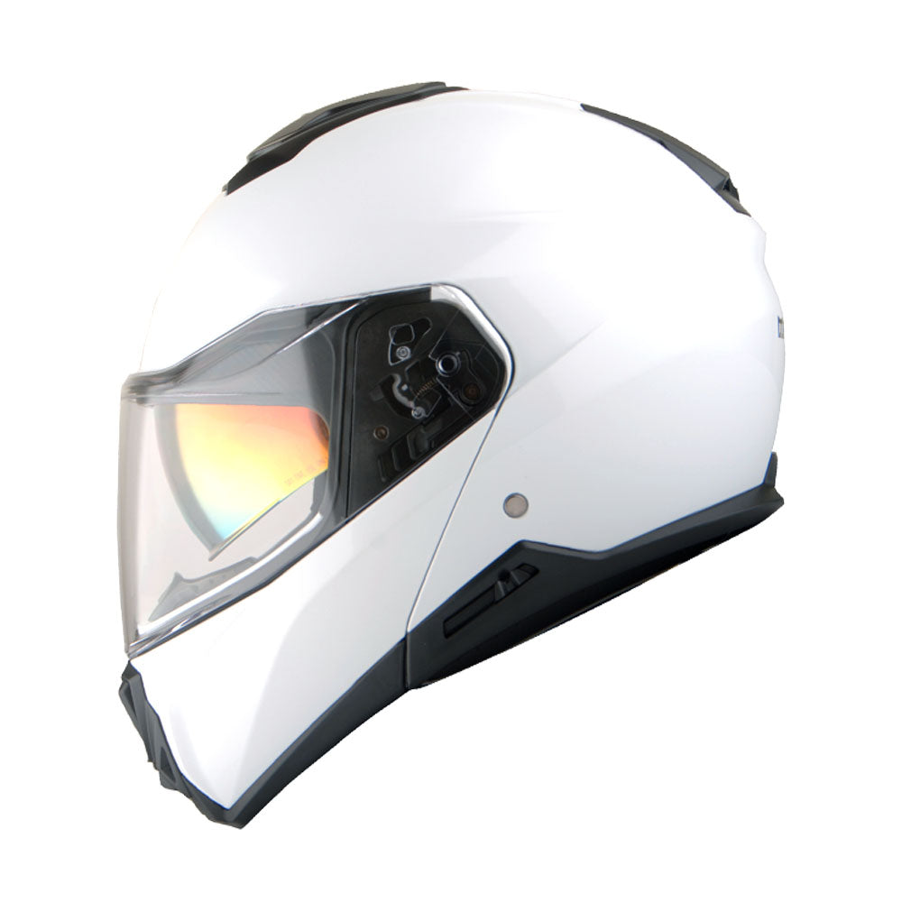 Martian Motorcycle Modular Full Face Helmet Flip up Dual Visor Sun Shield + Motorcycle Bluetooth Headset: HG362