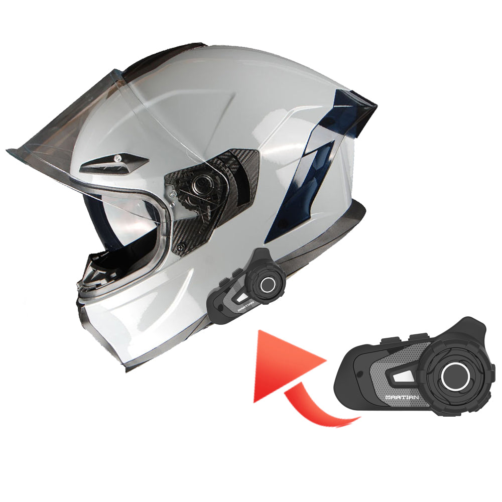 1Storm Motorcycle Full Face Helmet Dual Lens/Sun Visor Motorcycle Bl