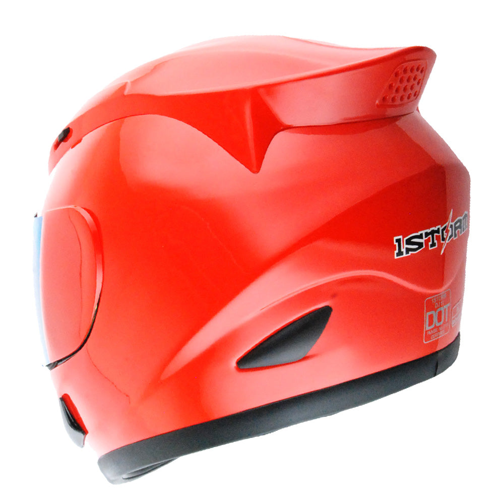 1Storm Motorcycle Bike Full Face Helmet Mechanic HJDJ11 + Motorcycle Bluetooth Headset