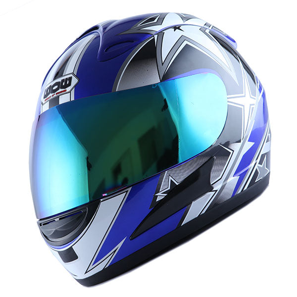 WOW Motorcycle HJM Street Bike Full Face Helmet + Motorcycle Bluetooth Headset