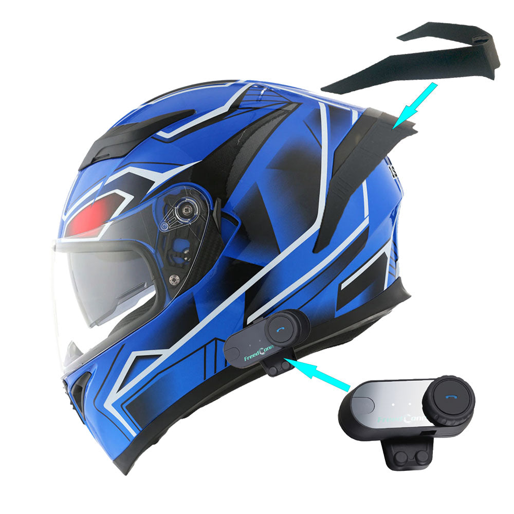1Storm Motorcycle Modular Full Face Flip up Dual Visor Helmet + Spoile 1Storm Motorcycle Modular Full Face Flip up Dual Visor Helmet + Spoile