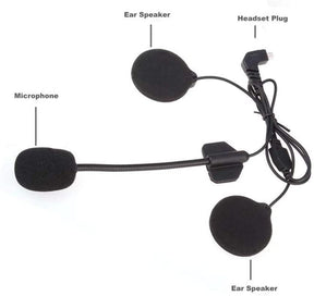 FreedConn Motorcycle Intercom Accessories Soft & Hard Earphone Mic for TMAX-E TMAX-S Helmet Intercom (5 Pin)