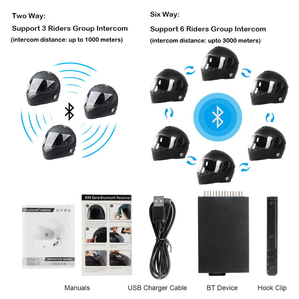 flip up motorcycle helmet with bluetooth Martian Motorcycle Bluetooth Helmet Modular Full Face Flip up Dual Vis