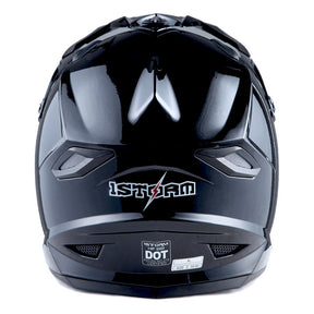 1Storm Adult Motocross Helmet BMX MX ATV Dirt Bike Helmet Racing Style HF801 + Motorcycle Bluetooth Headset