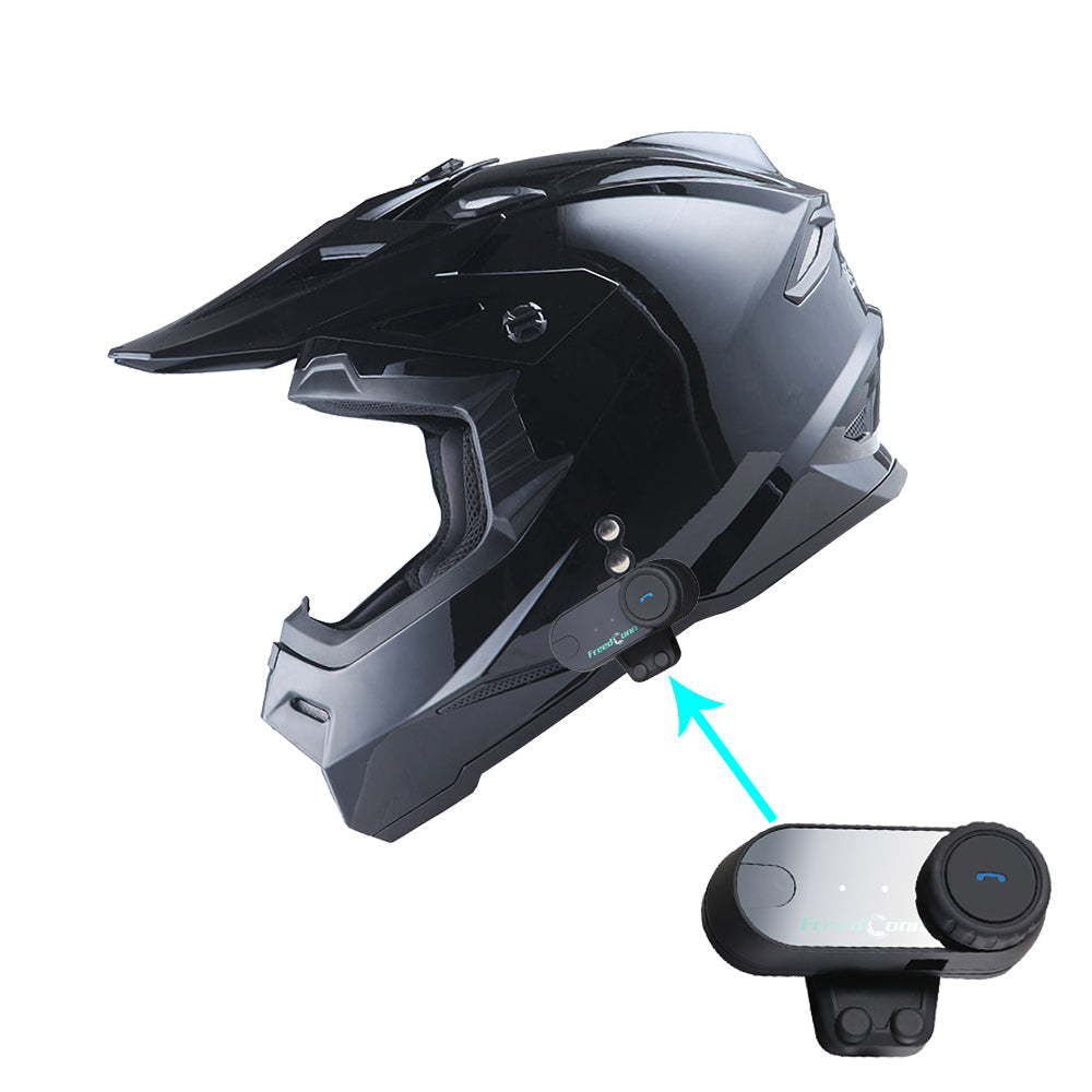 bluetooth motorcycle helmet clip in 1Storm Adult Motocross Helmet BMX MX ATV Dirt Bike Helmet Racing Style