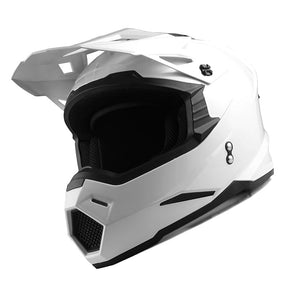 1Storm Adult Motocross Helmet BMX MX ATV Dirt Bike Helmet Racing Style HF801 + Motorcycle Bluetooth Headset