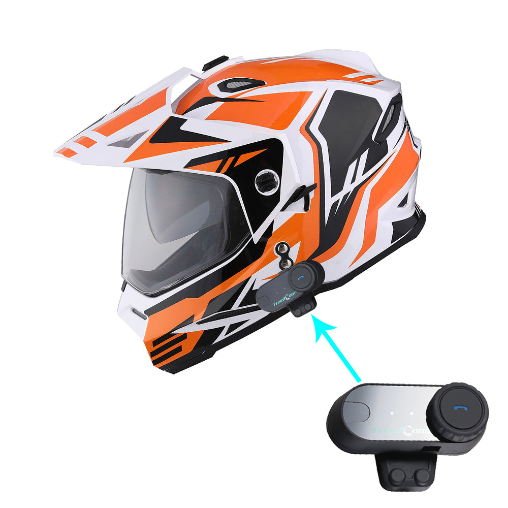 1Storm Dual Sport Motorcycle Motocross Off Road Full Face Helmet Dual