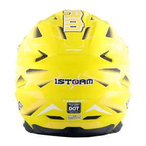 1Storm Motocross Adult Helmet Downhill Mountain Bike Helmet HF803 BMX MX ATV Dirt Bike Storm Style + Motorcycle Bluetooth Headset