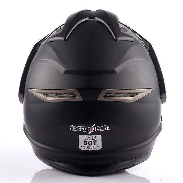 1Storm Dual Sport Helmet Motorcycle HGXP14A Full Face Motocross Off Road Bike + Motorcycle Bluetooth Headset