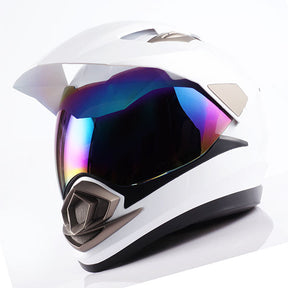 1Storm Dual Sport Helmet Motorcycle HGXP14A Full Face Motocross Off Road Bike + Motorcycle Bluetooth Headset