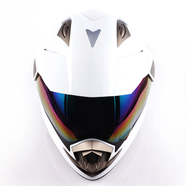 1Storm Dual Sport Helmet Motorcycle HGXP14A Full Face Motocross Off Road Bike + Motorcycle Bluetooth Headset