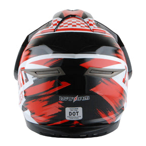 1Storm Dual Sport Helmet Motorcycle HGXP14A Full Face Motocross Off Road Bike + Motorcycle Bluetooth Headset