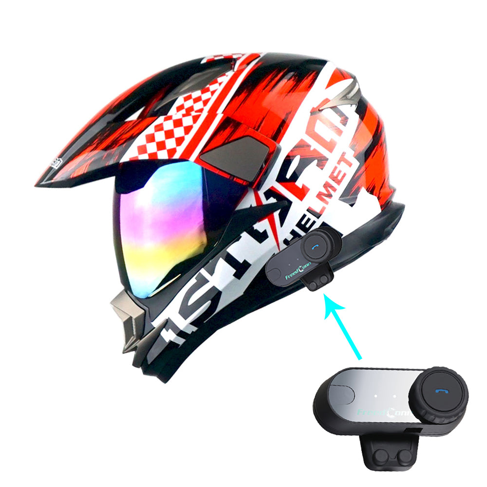 1Storm Dual Sport Helmet Motorcycle HGXP14A Full Face Motocross Off Ro