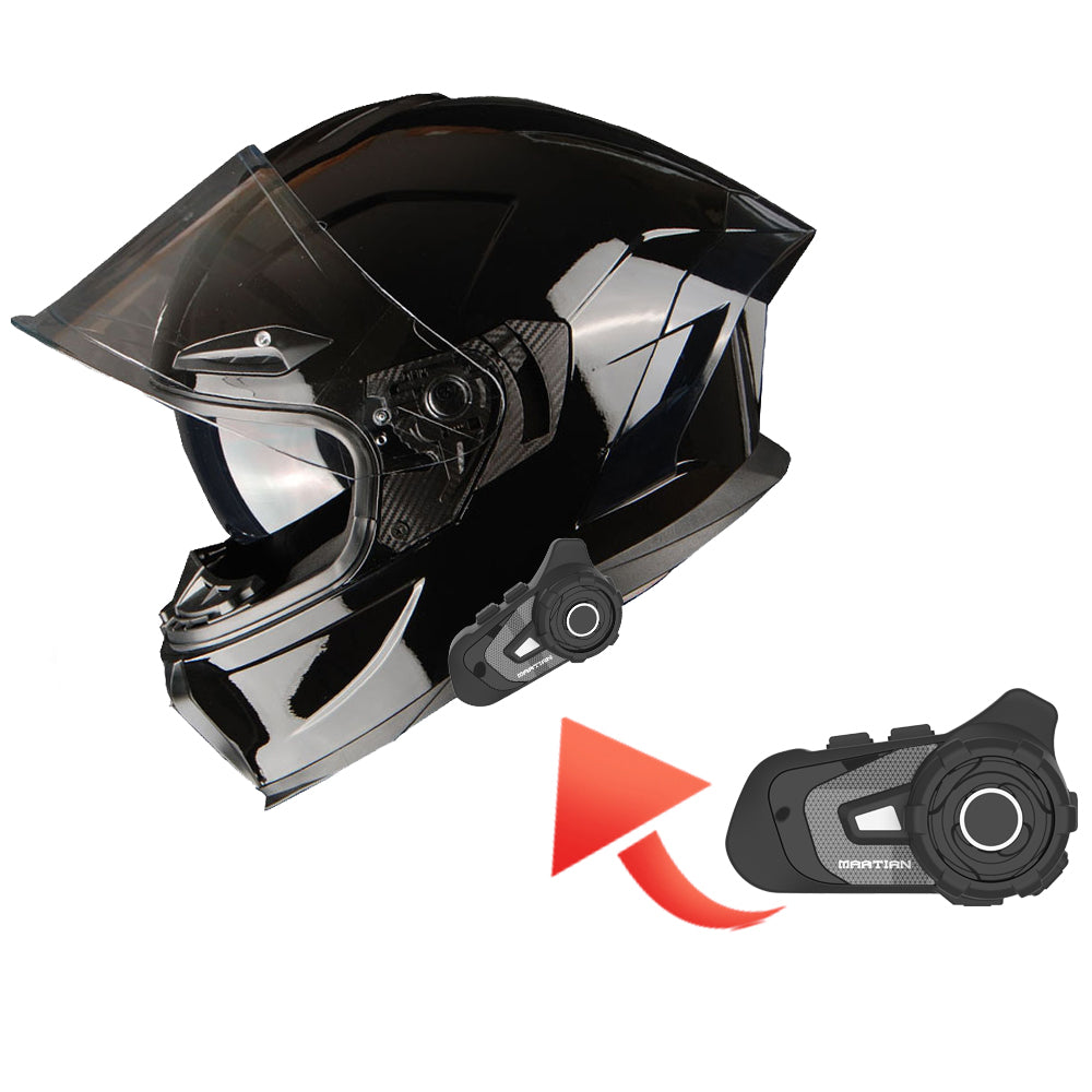1Storm Motorcycle Full Face Helmet Dual Lens/Sun Visor + Motorcycle Bluetooth Headset 1Storm Motorcycle Full Face Helmet Dual Lens/Sun Visor + Motorcycle Bluetooth Headset