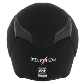 1Storm Motorcycle Full Face Helmet Skull King HJK311 Matt Black + One Extra Clear Shield + Motorcycle Bluetooth Headset
