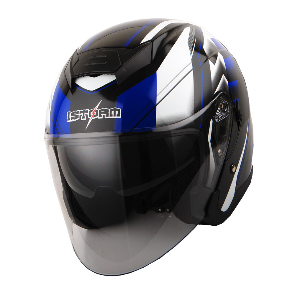1storm motorcycle half face helmet 1Storm Motorcycle Open Face Helmet Scooter Classical Knight Bike Dual