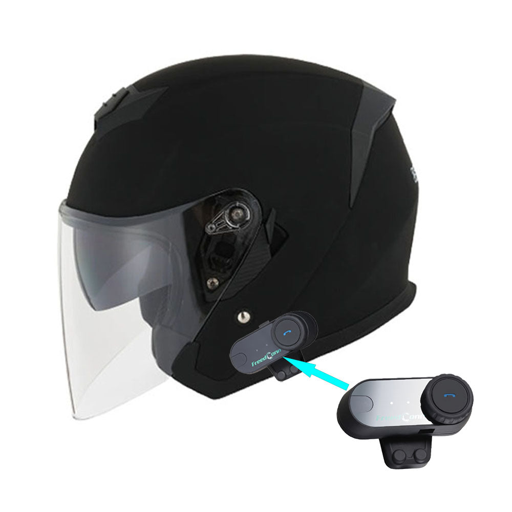 1Storm Motorcycle Open Face Helmet Scooter Classical Knight Bike Dual