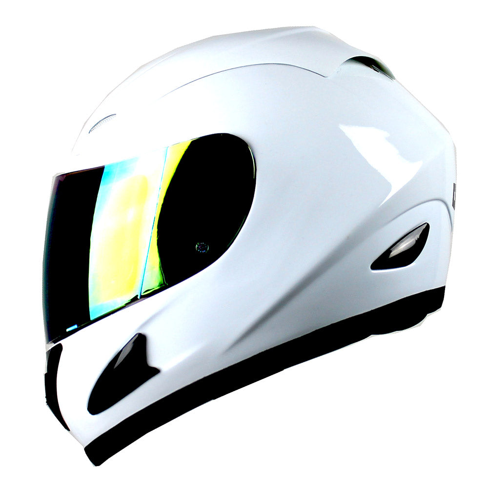 WOW Motorcycle HJM Street Bike Full Face Helmet + Motorcycle Bluetooth Headset