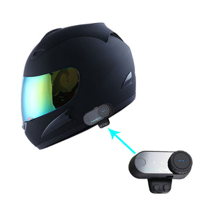 WOW Motorcycle HJM Street Bike Full Face Helmet + Motorcycle Bluetooth Headset