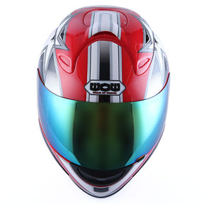 WOW Motorcycle HJM Street Bike Full Face Helmet + Motorcycle Bluetooth Headset