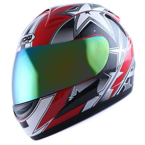 WOW Motorcycle HJM Street Bike Full Face Helmet + Motorcycle Bluetooth Headset