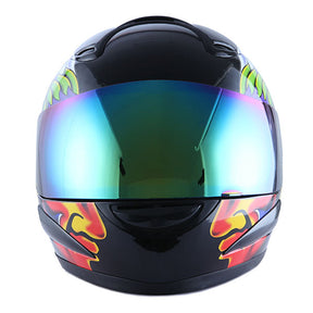 WOW Motorcycle HJM Street Bike Full Face Helmet + Motorcycle Bluetooth Headset