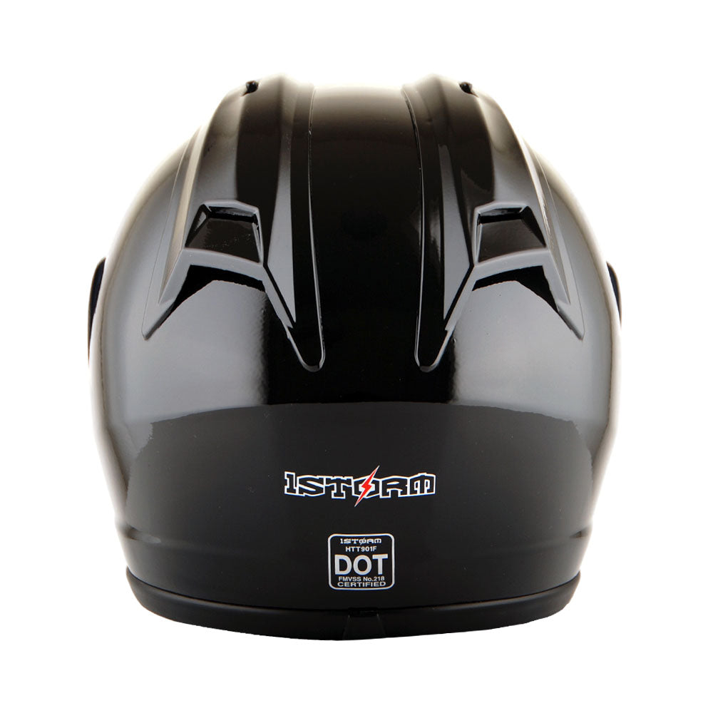 1Storm New Motorcycle JH901 Bike Full Face Helmet + One Extra Clear Shield + Motorcycle Bluetooth Headset