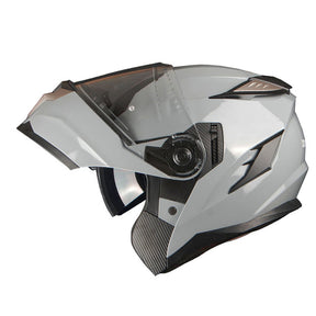 1Storm Motorcycle Modular Full Face Helmet DOT Adults Street Bike  Flip up Dual Visor Sun Inner Shield Anti Fog Pinlock Shield + Motorcycle Bluetooth Headset