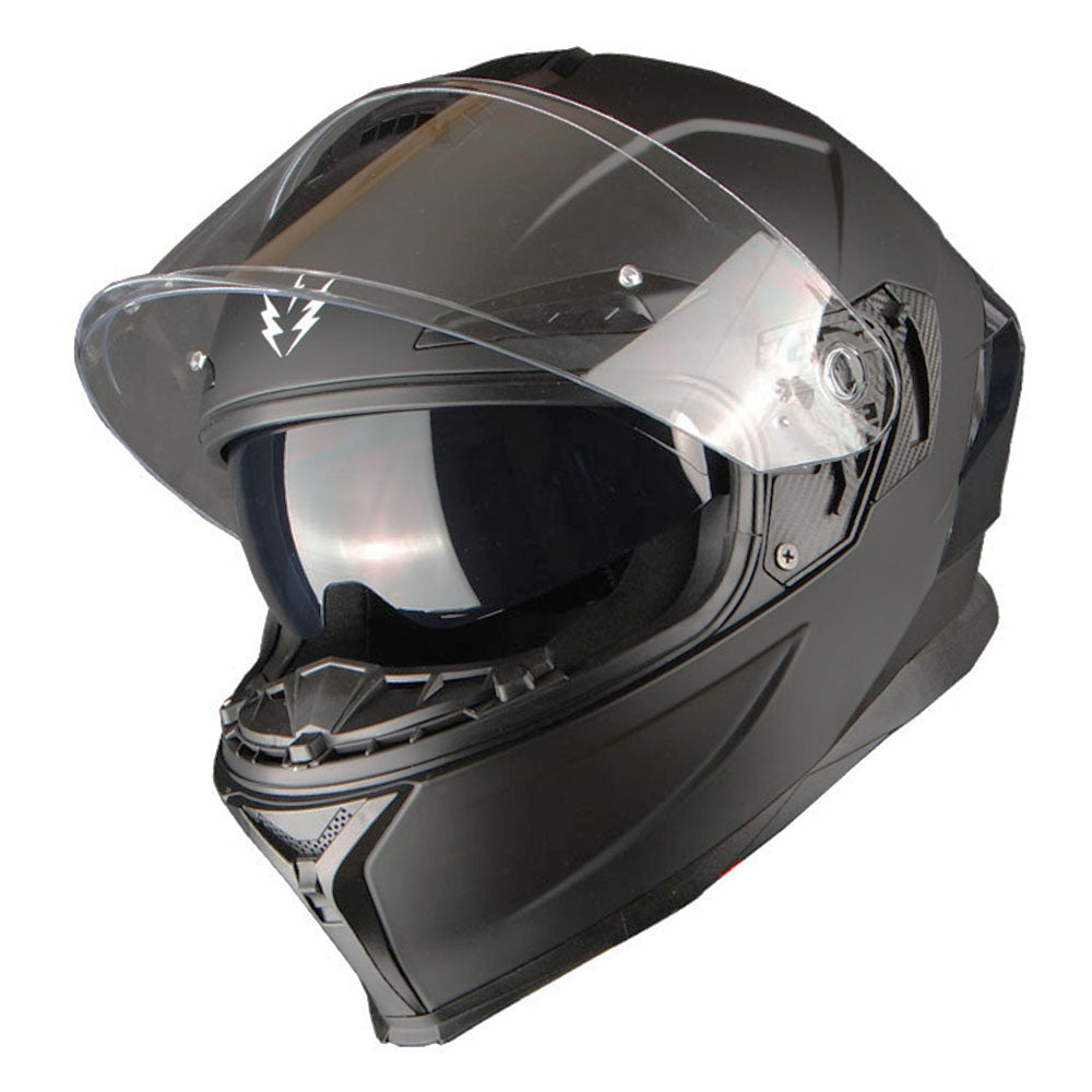 carbon fiber 1storm motorcycle full face helmet 1Storm Motorcycle Full Face Helmet Dual Lens/Sun Visor + Motorcycle Bl