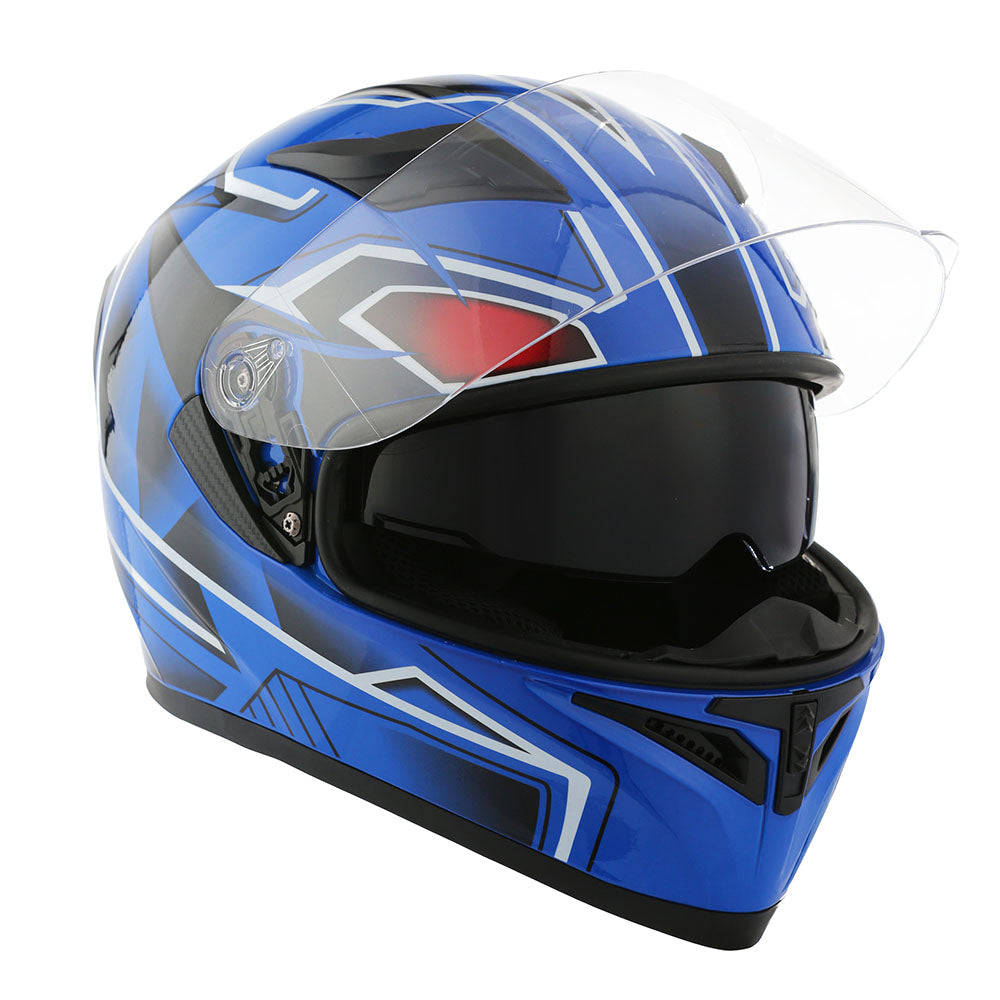 1Storm Motorcycle Modular Full Face Flip up Dual Visor Helmet + Spoile 1Storm Motorcycle Modular Full Face Flip up Dual Visor Helmet + Spoile