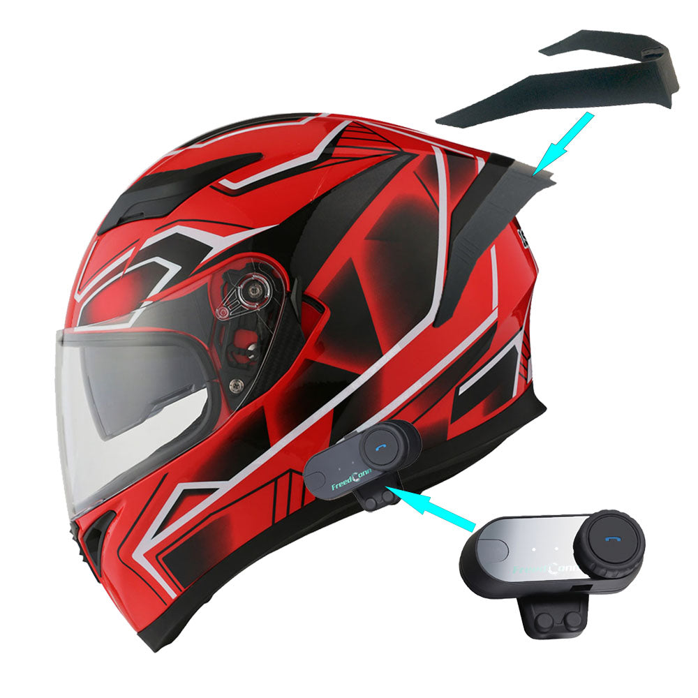 1Storm Motorcycle Modular Full Face Flip up Dual Visor Helmet + Spoile 1Storm Motorcycle Modular Full Face Flip up Dual Visor Helmet + Spoile