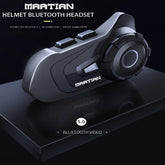 Martian Motocycle Helmet Wireless Waterproof Bluetooth Headset BlueT-S2 /6 Riders Intercom/1000M Intercom/FM Radio/Moto Biking & Skiiing/2 in 1 Microphone/