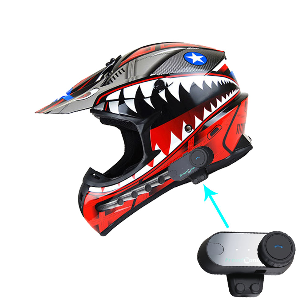 1Storm Adult Motocross Helmet BMX MX ATV Dirt Bike Downhill Mountain Bike Helmet Racing Style HKY_SC09S + Motorcycle Bluetooth Headset 1Storm Adult Motocross Helmet BMX MX ATV Dirt Bike Downhill Mountain Bike Helmet Racing Style HKY_SC09S + Motorcycle Bluetooth Headset