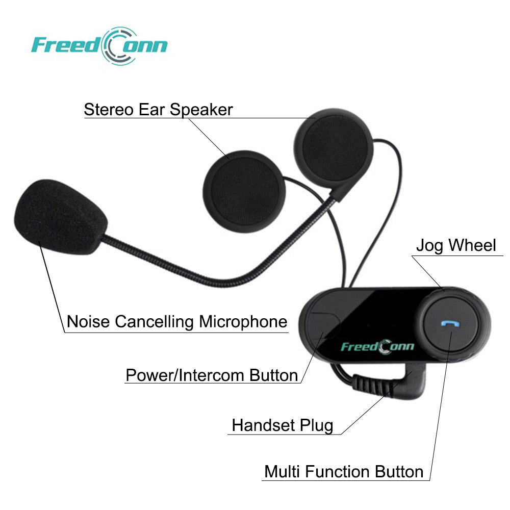 FreedConn Motocycle Helmet Waterproof Wireless Bluetooth Headset TCOM-